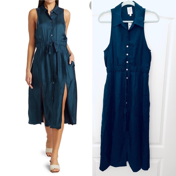 Sold🎈Cinq a Sept blue midi dress 6 - Picture 2 of 7